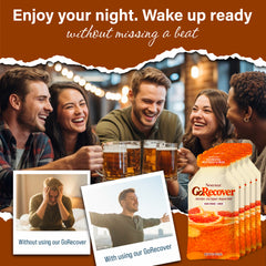 Nestrient GoRecover Liver Detox, Hangover Relief Gel Sachet with Electrolyte, Milk thistle – Blood Orange & Ginger Flavor