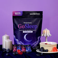 GoSleep Melatonin Free, Sleep Gummies, Acai Berry Flavor