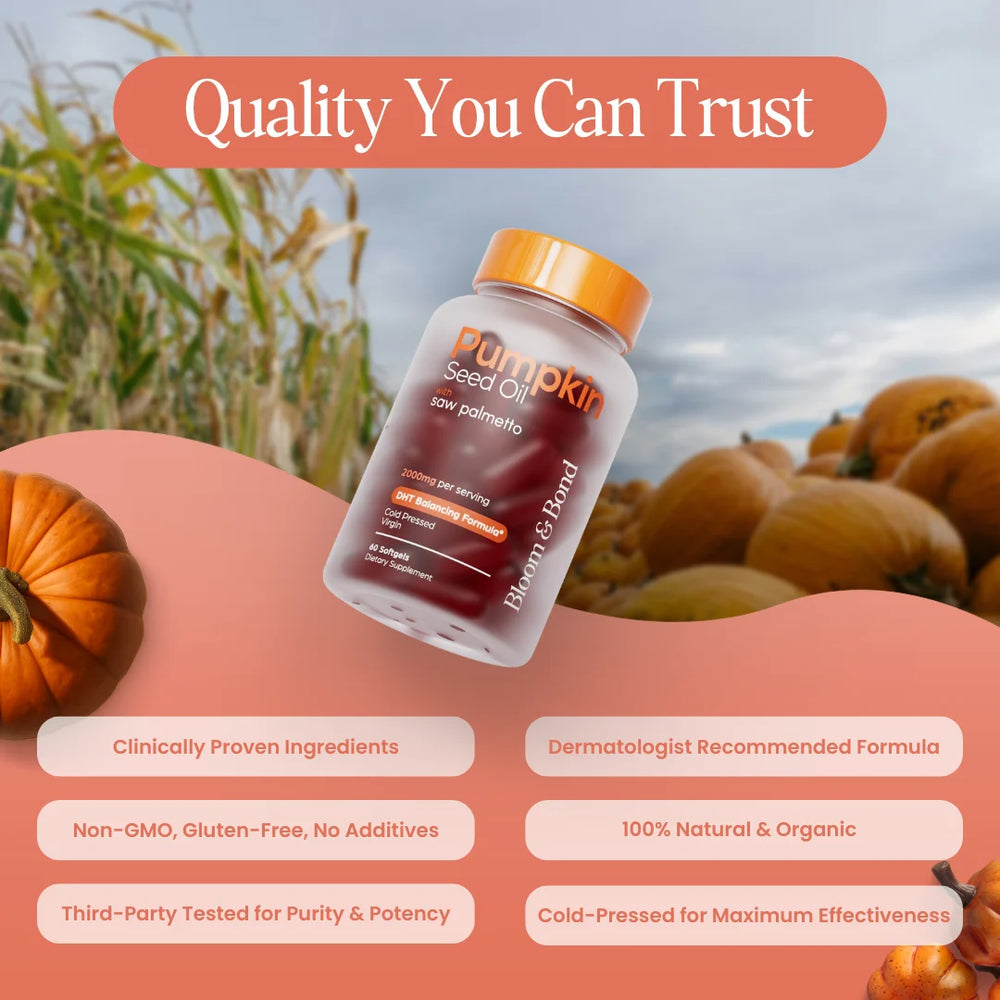 Nestrient pumpkin seed oil softgels displayed in a clear bottle with a white cap, highlighting the supplement's packaging and softgel capsules.
