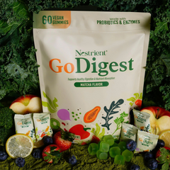 Nestrient GoDigest Probiotics & Enzymes Gummies – Matcha Flavor