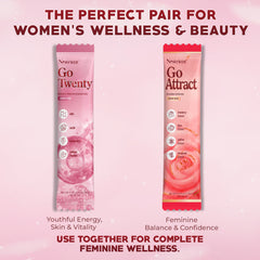 Nestrient GoTwenty Youthful Vitality Powdered Drink Mix with NAD+, Collagen, COQ10 – Berry Rose Flavor