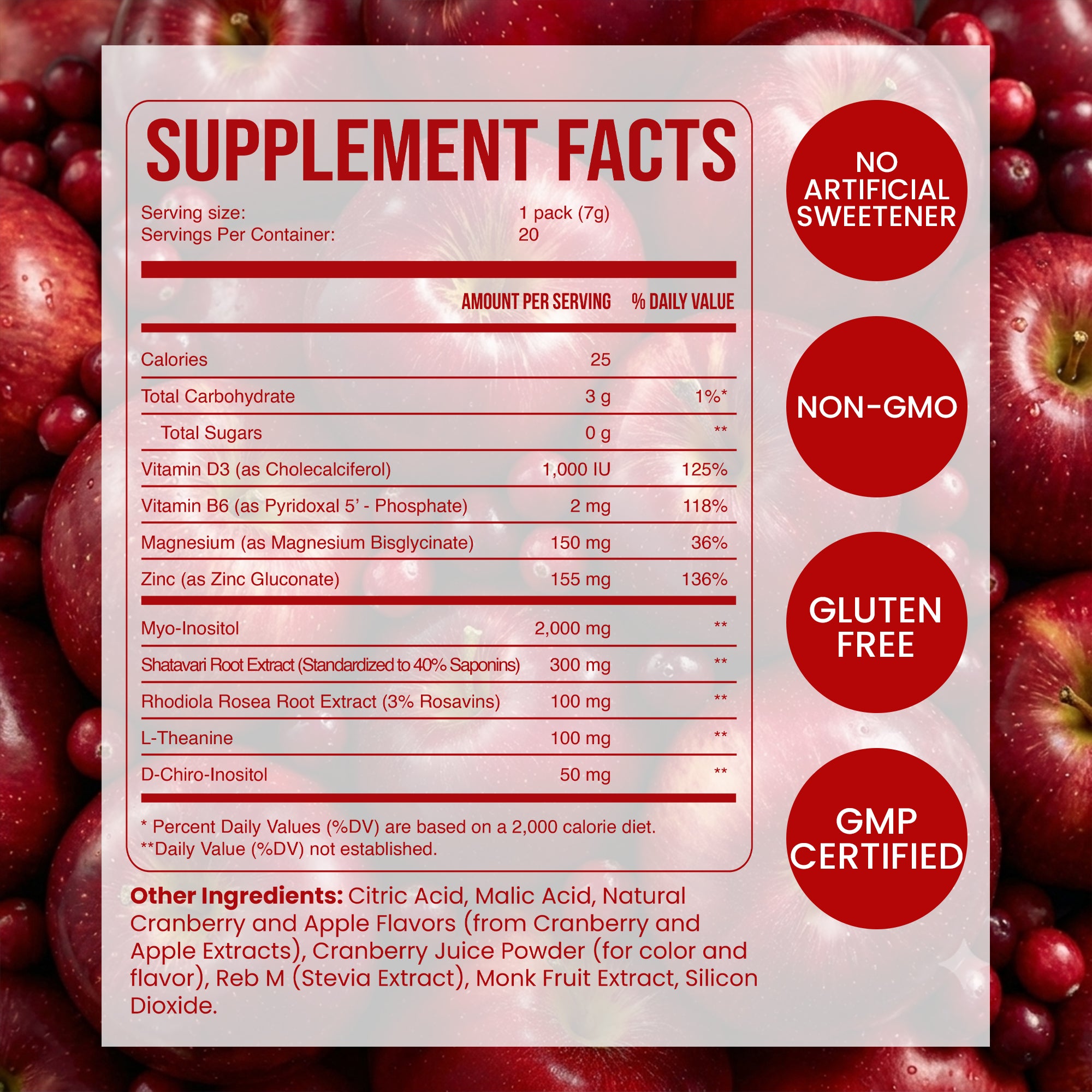 Nestrient GoBalance hormonal support drink mix with 40:1 powder in a clear container with a scoop and label.