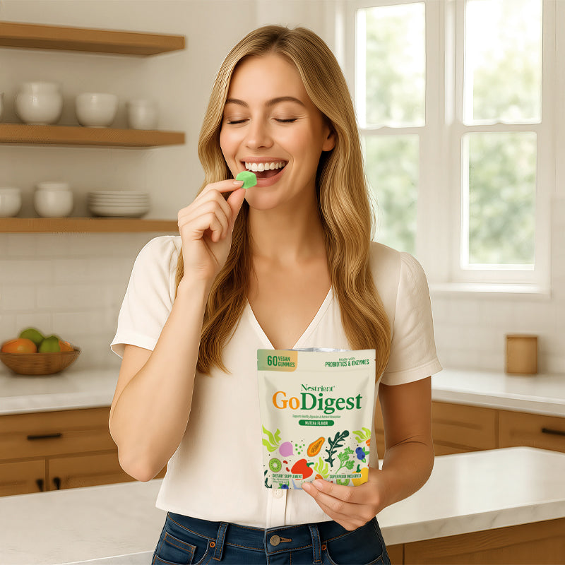 Nestrient GoDigest Probiotics & Enzymes Gummies – Matcha Flavor