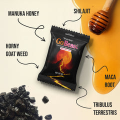 Nestrient GoBeast Shilajit Gummies – Manuka Honey Flavor