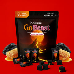 Nestrient GoBeast Shilajit Gummies – Manuka Honey Flavor